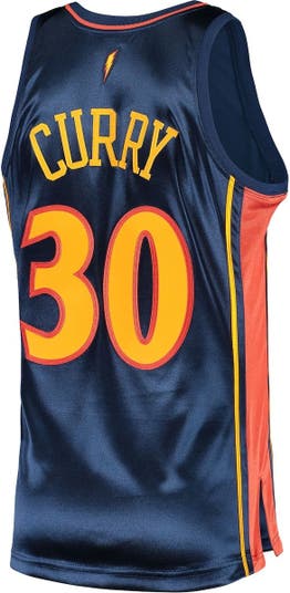 Stephen Curry Golden State Warriors Mitchell & Ness 2009 Hardwood Classics Authentic Jersey - Navy