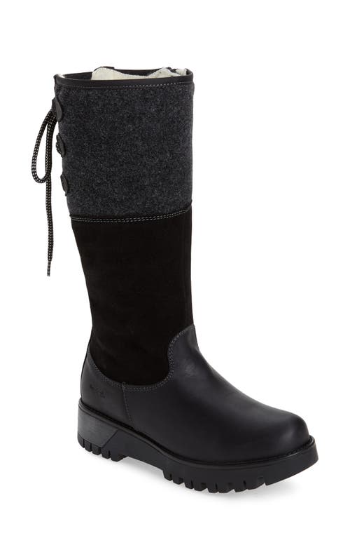 Bos. & Co. Women's Goose Prima Boots In Black/black In Black/black Leather