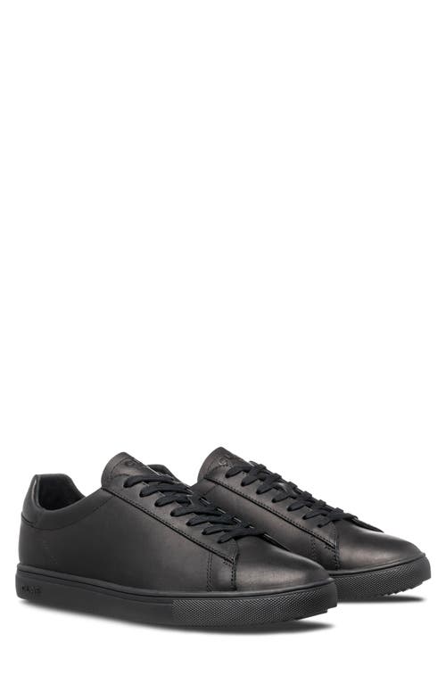 Bradley Sneaker in Black Water Repellent Leather