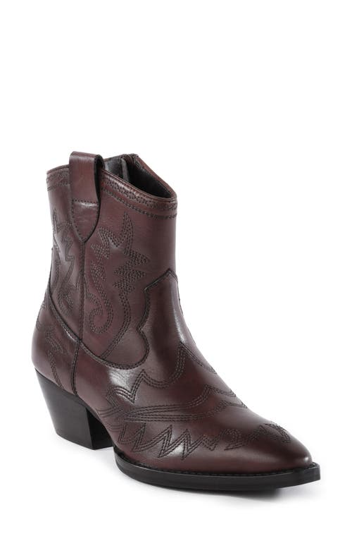 Seychelles Eagle Rock Short Western Boot in Dark Brown Leather 