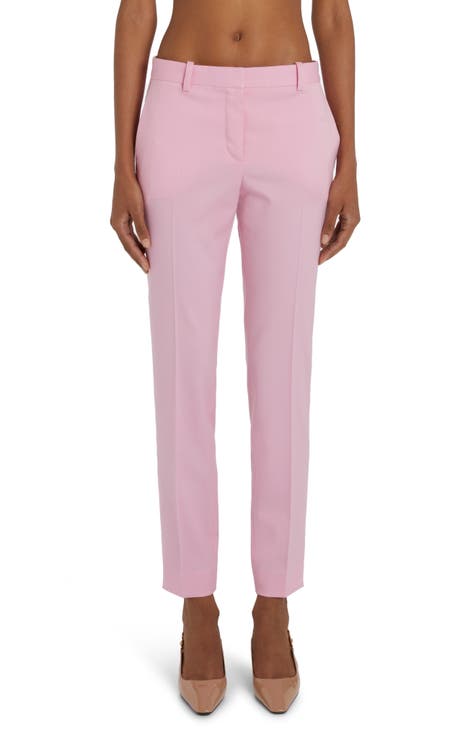 Inspiring Poise Light Pink High Rise Straight Leg Trouser Pants
