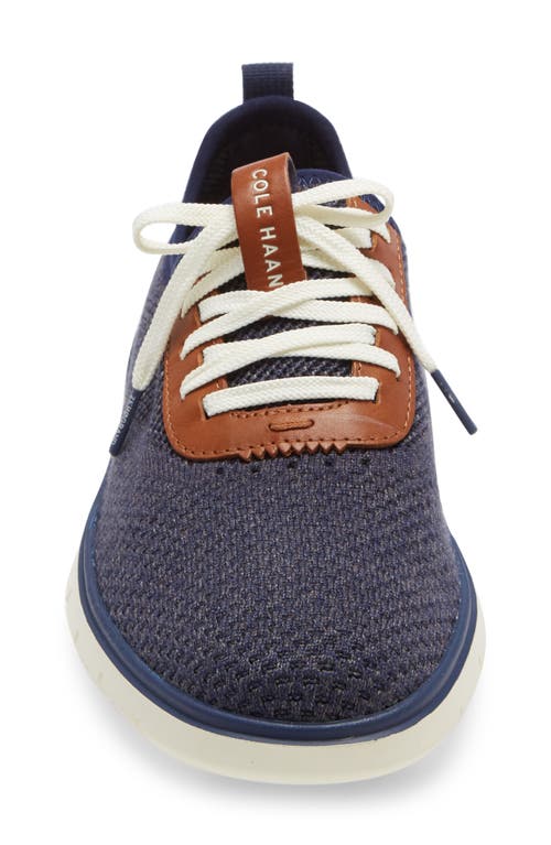 Shop Cole Haan Generation Zerogrand Stitchlite Sneaker In Marine/gray/ivory