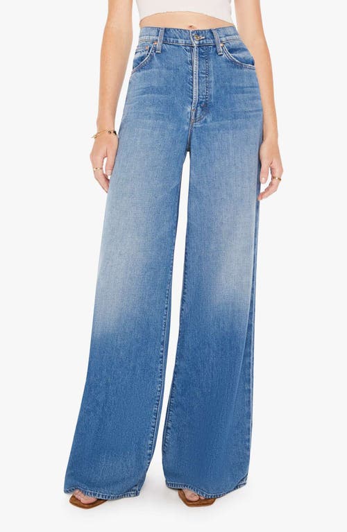 MOTHER The Ditcher Roller Sneak Wide Leg Jeans Heart Throb at Nordstrom,