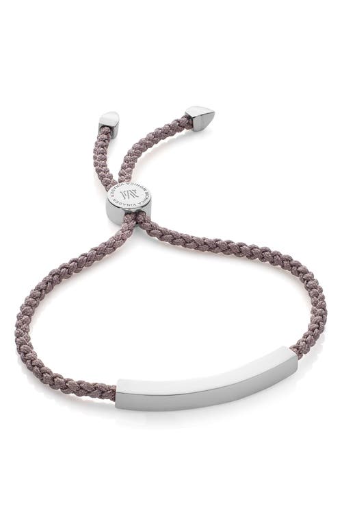 Monica Vinader Linear Friendship Bracelet in Silver/Mink at Nordstrom