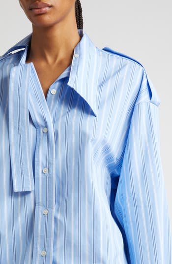 Meryll Rogge Stripe Deconstructed Button-Up Shirt | Nordstrom
