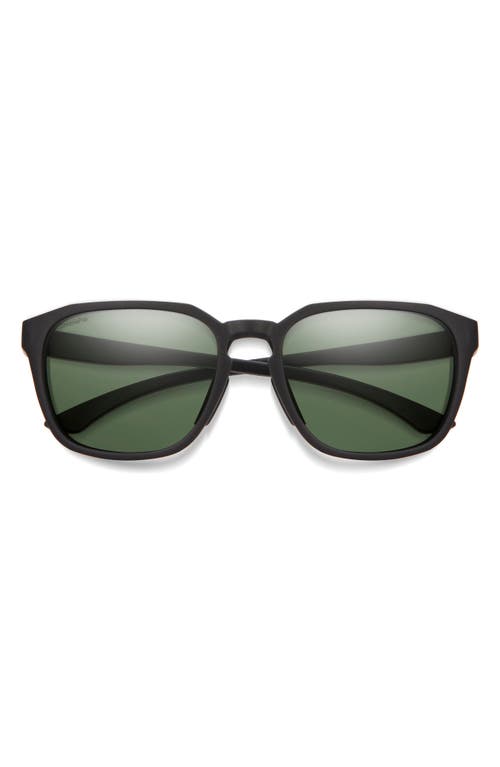 Smith Contour 56mm Polarized Square Sunglasses In Black
