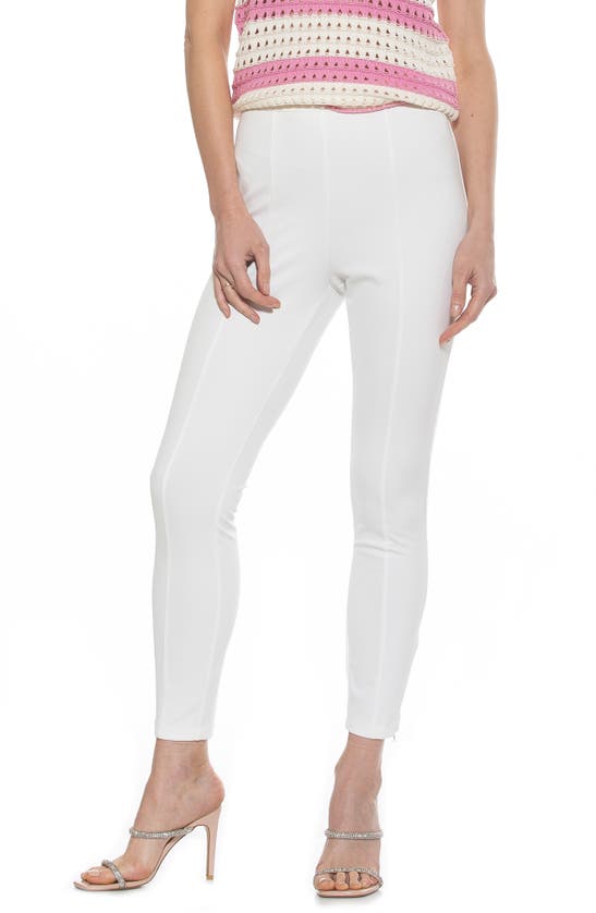 ALEXIA ADMOR FIONA FITTED PONTÉ SKINNY PANTS