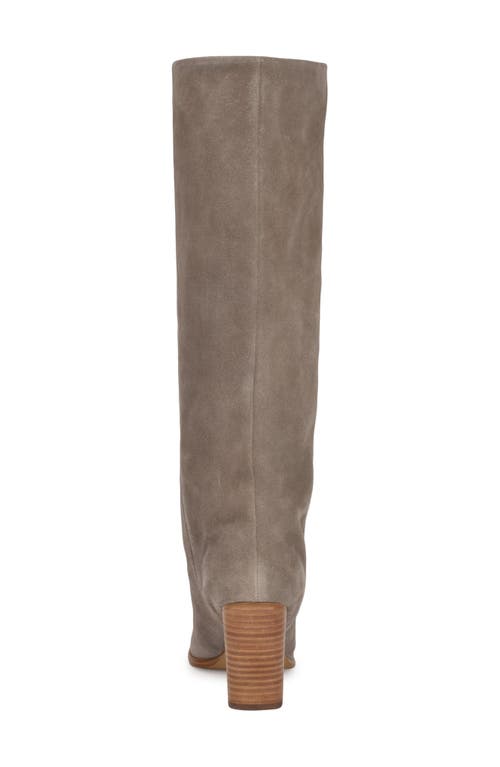 Shop Nine West Chicke Pointed Toe Knee High Boot In Taupe