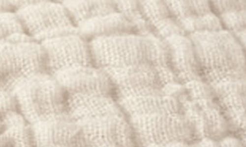 Coyuchi Topanga Organic Cotton Matelasse Throw Blanket In Undyed