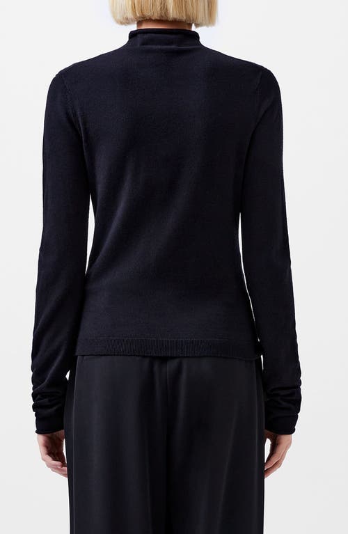 Shop French Connection Mock Neck Sweater In 01-black