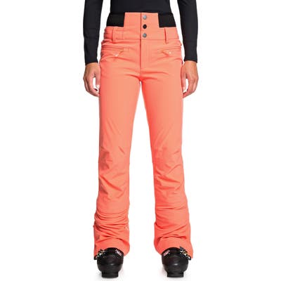Roxy Rising High Snow Pants, Coral