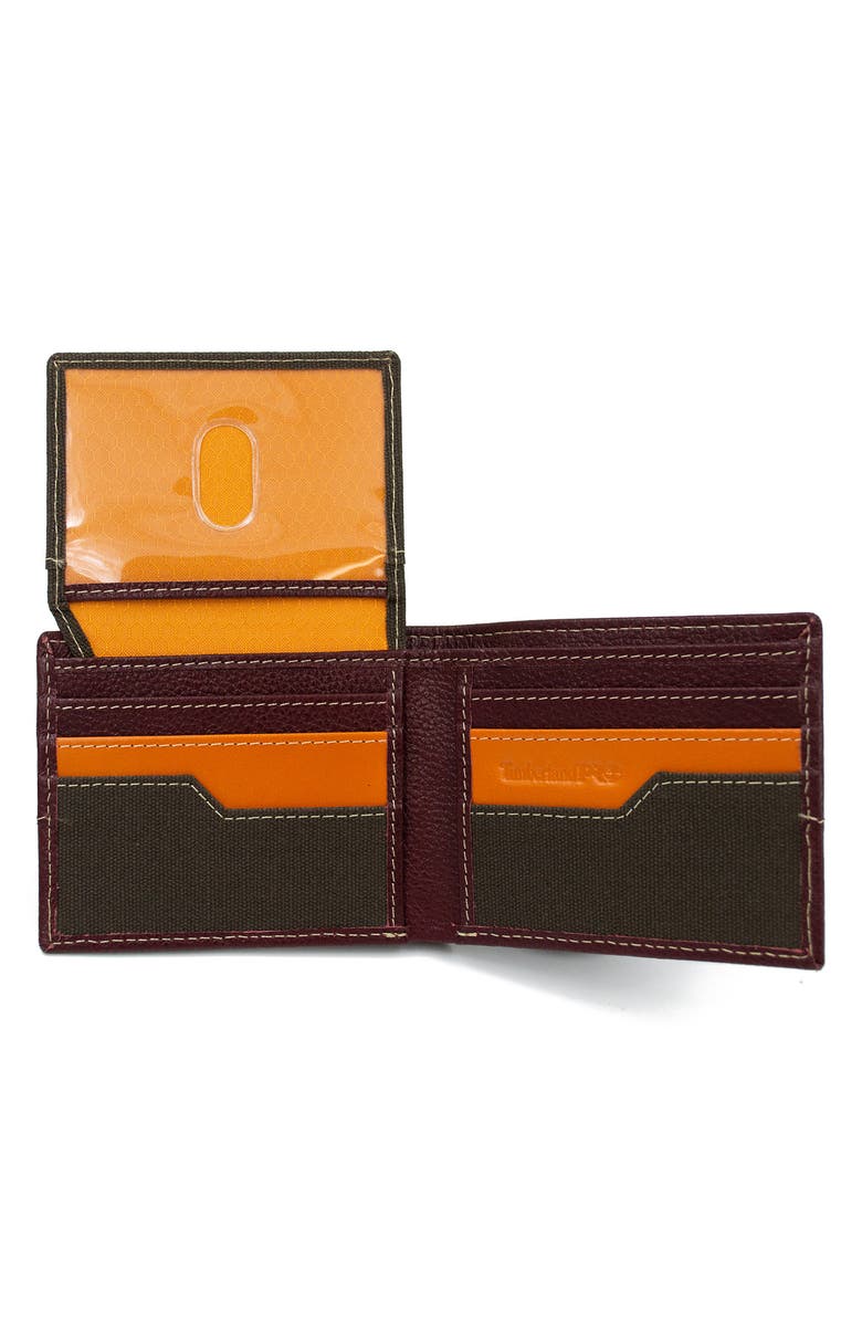 TIMBERLAND Pro Milled Leather Bifold Wallet, Alternate, color, BURGUNDY