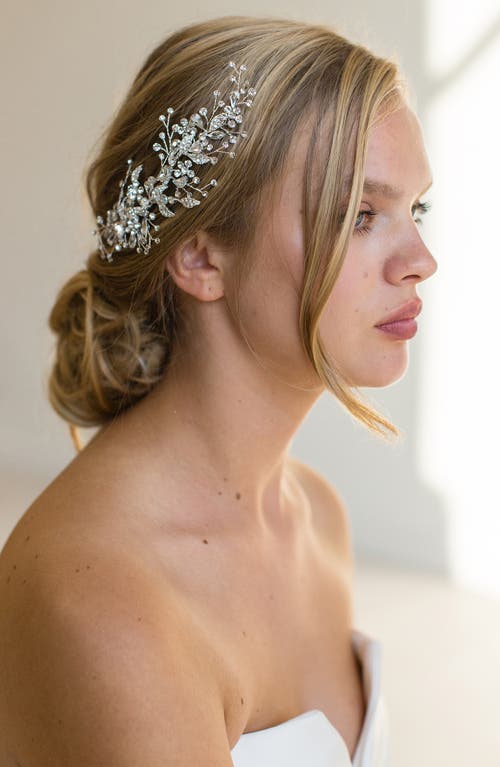 Brides & Hairpins Rahab Crystal Hair Clip in Silver at Nordstrom