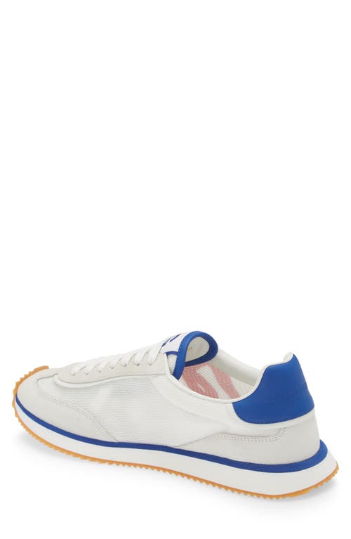 Dolce & Gabbana Cushion Low-top Sneakers Featuring Contrasting Elements In White/electric Blue/red