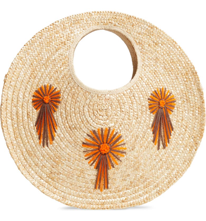 BRIXTON Nina Straw Bag, Main, color, TAN