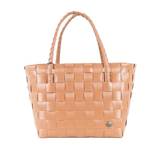 Handed By Paris Recycled Plastic Tote Bag In Cinnamon