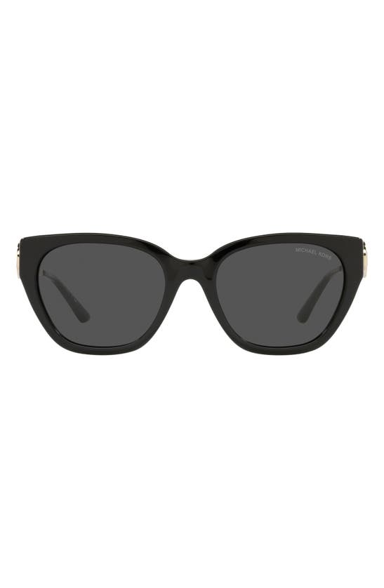 Michael Kors Lake Como 54mm Cat Eye Sunglasses In Black