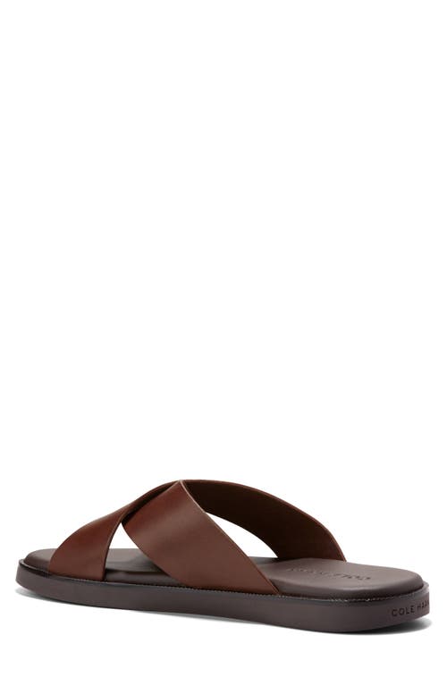 Cole Haan Nantucket Cross Strap Sandal In Woodbury/java