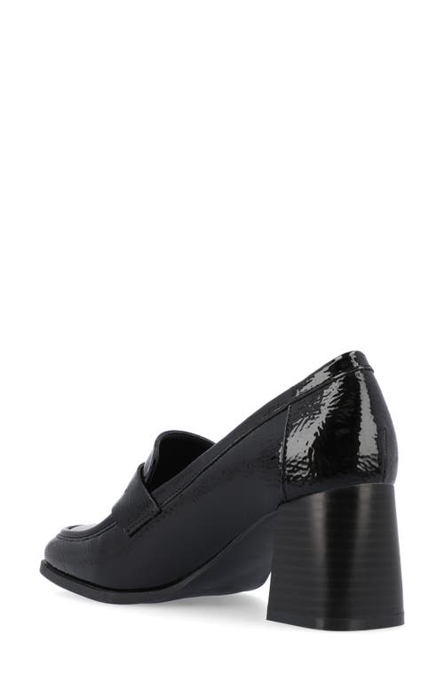 Journee Collection Collection Women's Tru Comfort Foam Malleah Pumps In Patent/black