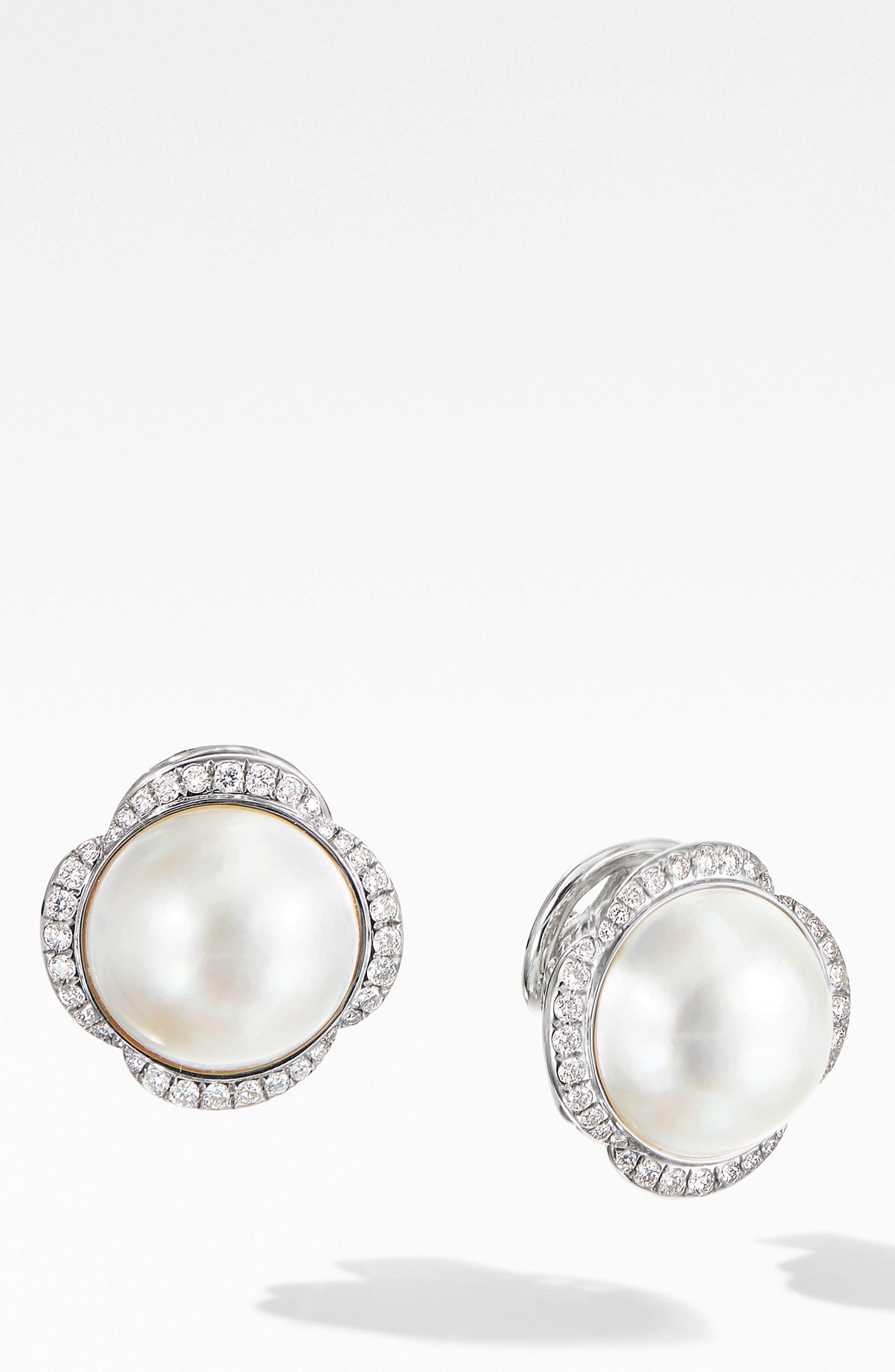 David yurman pearl stud earrings Clearance