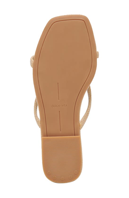 Shop Dolce Vita Lucca Flip Flop In Natural Raffia