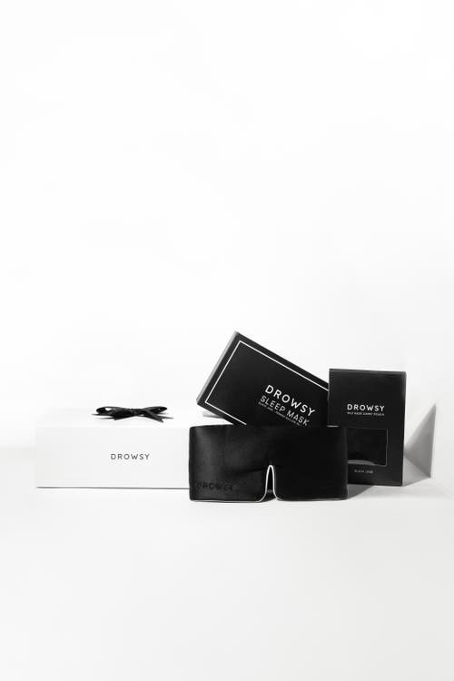 Drowsy Sleep Co . Pipe Dreams Sleep Masks In Black Jade