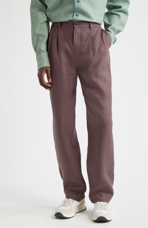 De Bonne Facture Two-Pleat Linen Trousers at Nordstrom, Us