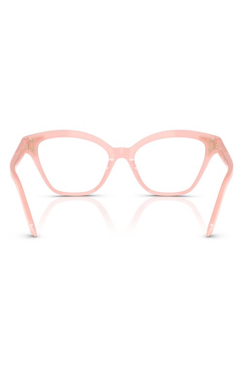 Swarovski 54mm Cat Eye Optical Glasses In Milky Pink
