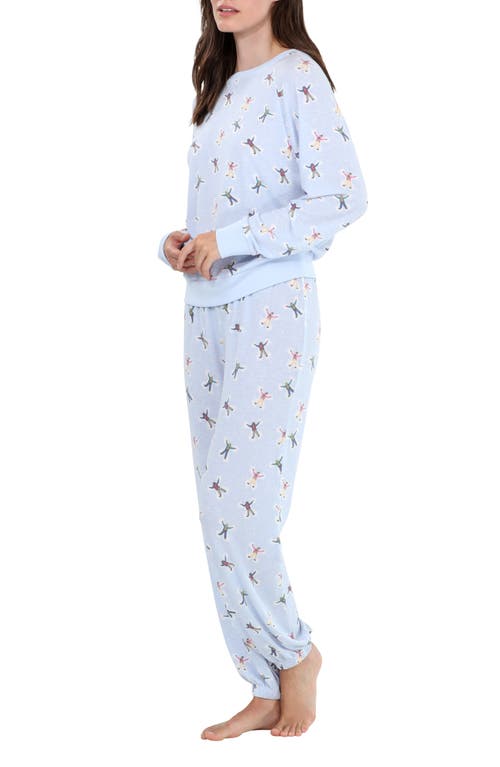 Shop Honeydew Star Seeker Brushed Jersey Pajamas In Leisure Snow Angels