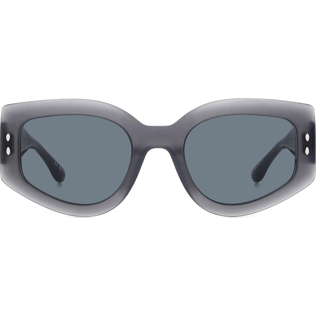 Shop Isabel Marant 54mm Gradient Cat Eye Sunglasses In Grey/grey
