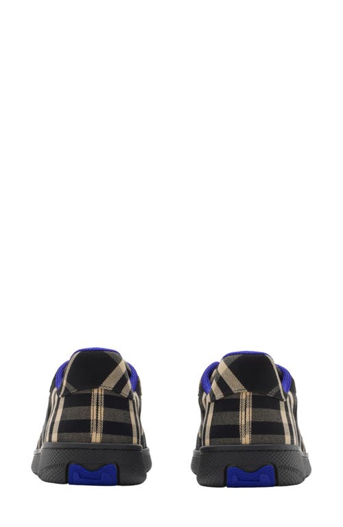 Shop Burberry Terrace Check Sneaker In Black Check