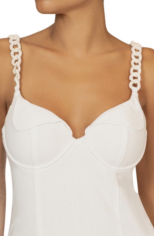 Jluxlabel Secret Hideout Bustier Dress In White