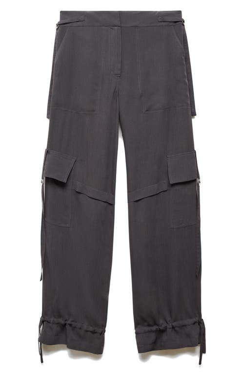 Shop Mango Cargo Pants In Medium Brown