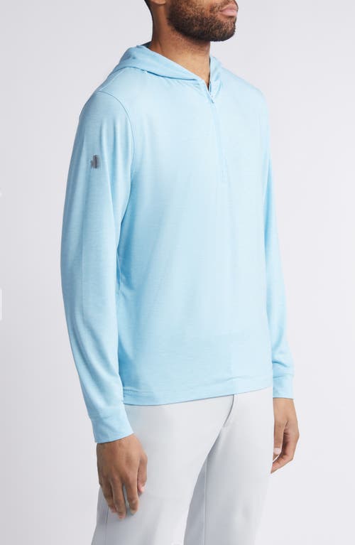 Shop Johnnie-o Nicklaus Performance Quarter Zip Hoodie In Permafrost