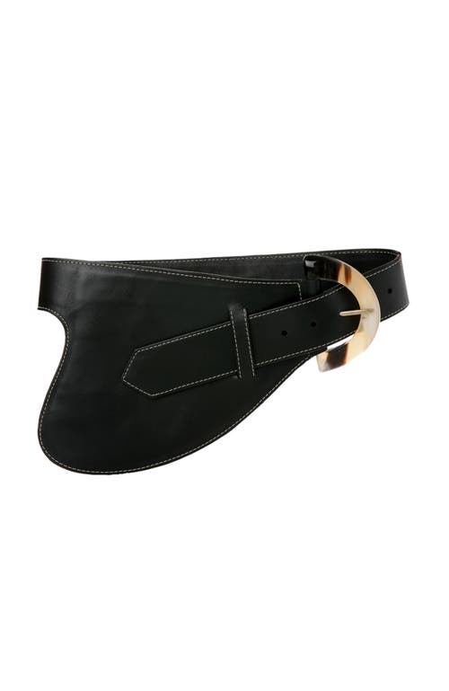 Adriana Castro La Jefa Leather Belt In Black
