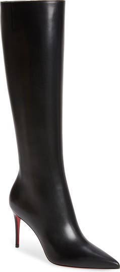 Eleonor Botta - 85 mm Boots - Calf leather - Black - Christian Louboutin