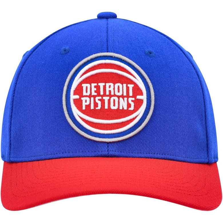 Detroit Pistons XL Logo 2 Tone Red/Blue 2 Snapback - Mitchell