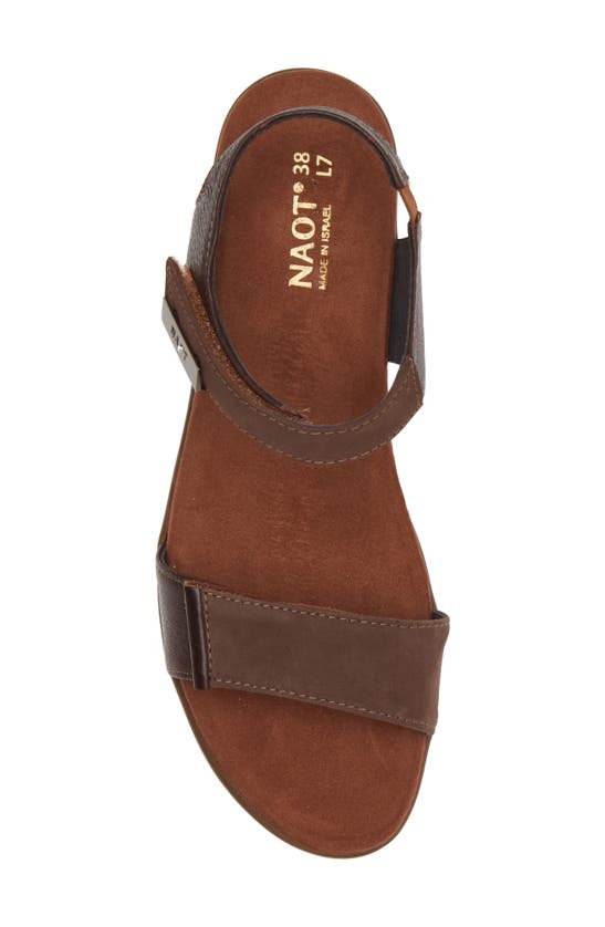 Naot 'intact' Sandal In Coffee Bean Brown
