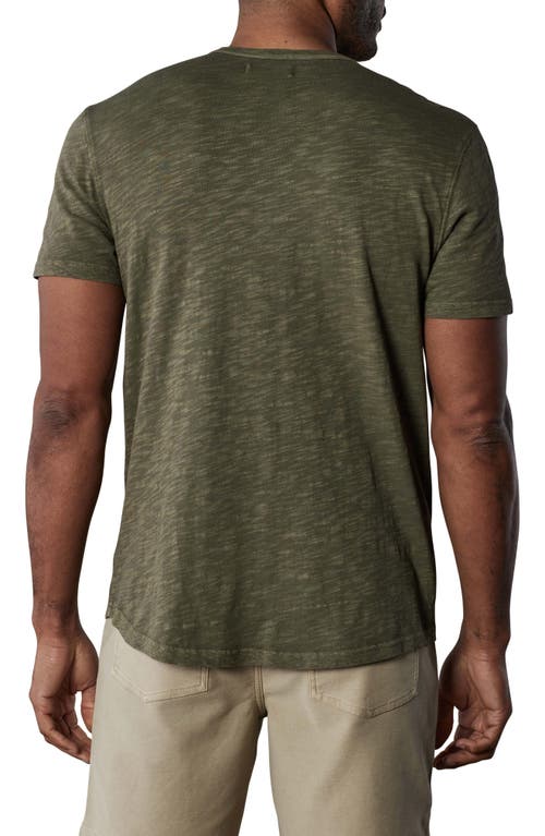 The Normal Brand Legacy Cotton Henley In Dusty Olive