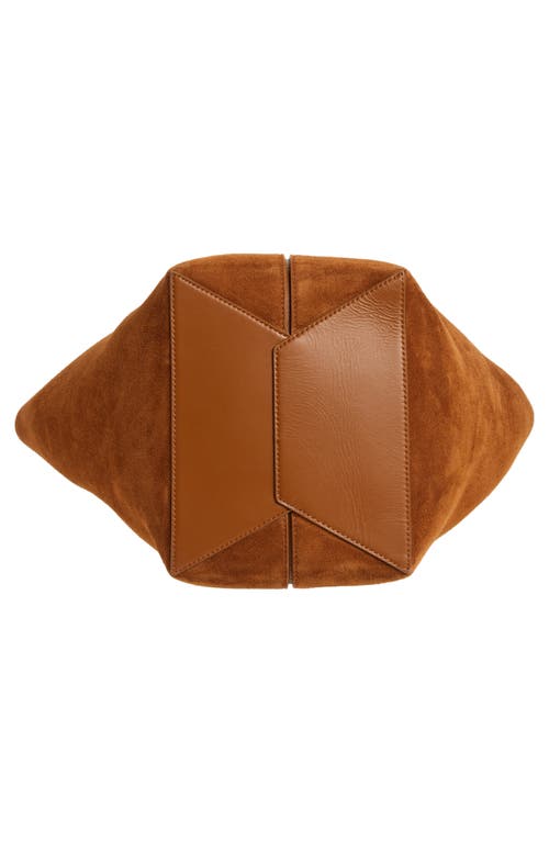 Proenza Schouler Large Chelsea Suede Tote In Saddle