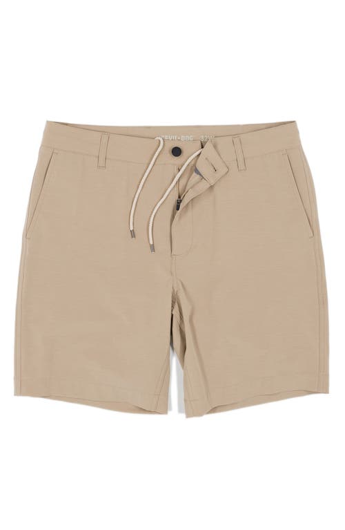 Shop Devil-dog Dungarees 8" Hybrid Shorts In Light Beige/khaki