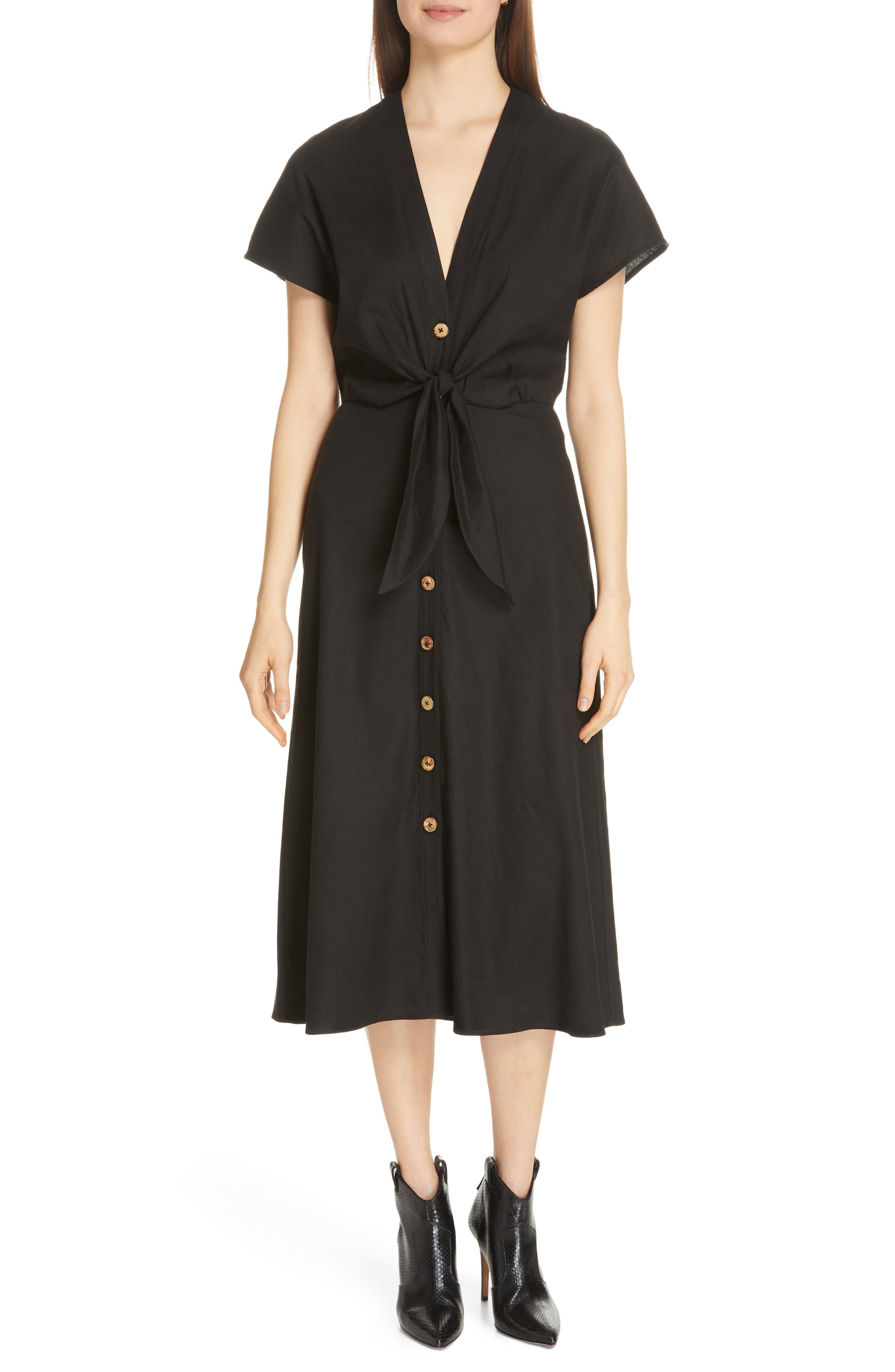 veronica beard linen dress