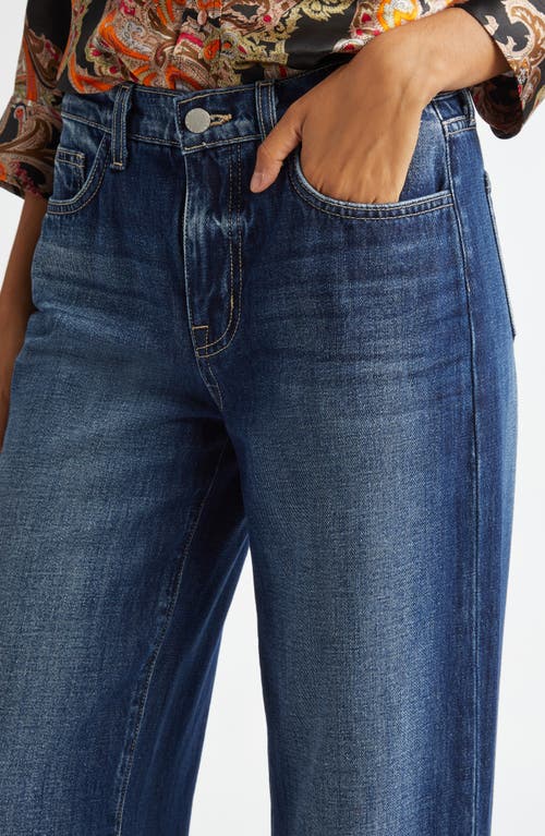 Shop L Agence L'agence Alicent High Waist Wide Leg Jeans In Trenton