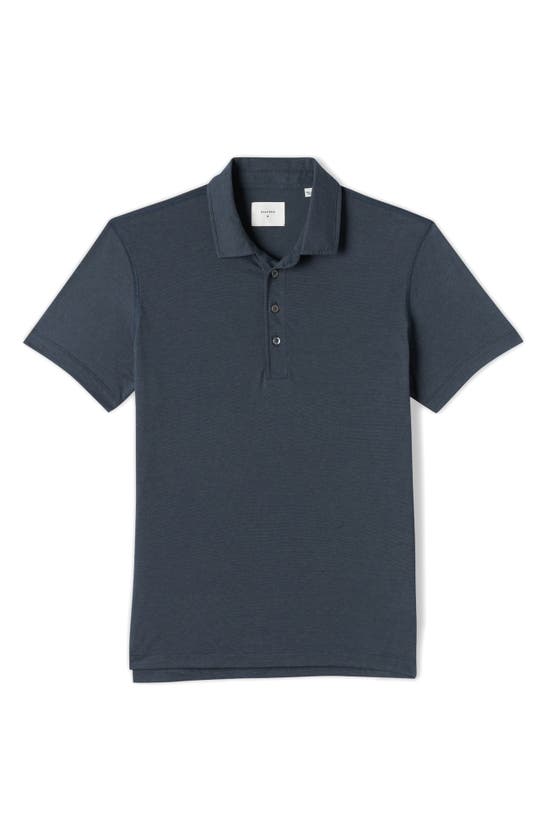 Billy Reid Pensacola Organic Cotton Polo In Navy