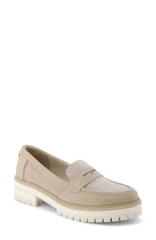 Shop Toms Cara Platform Penny Loafer In Natural