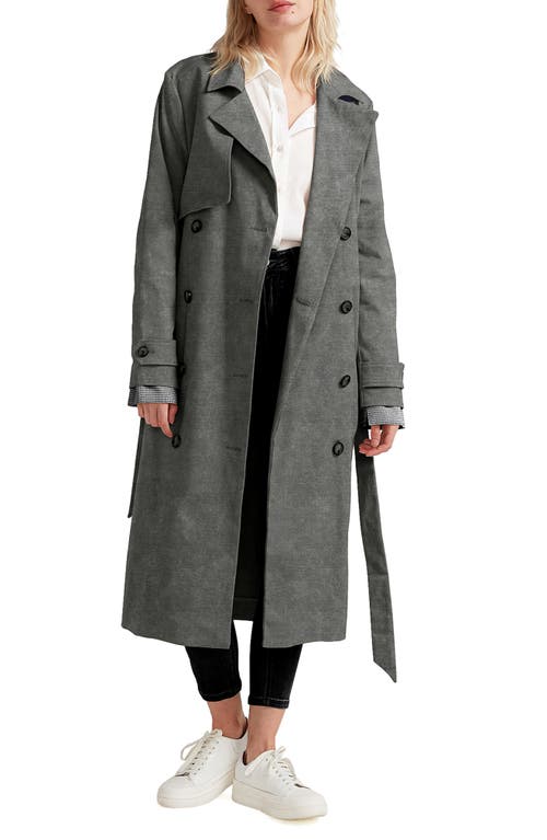 Empirical Cotton Trench Coat in Washed Black