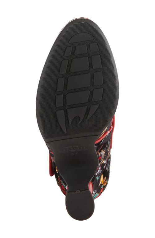 L'artiste By Spring Step Adodora Mary Jane Pump In Red Multi