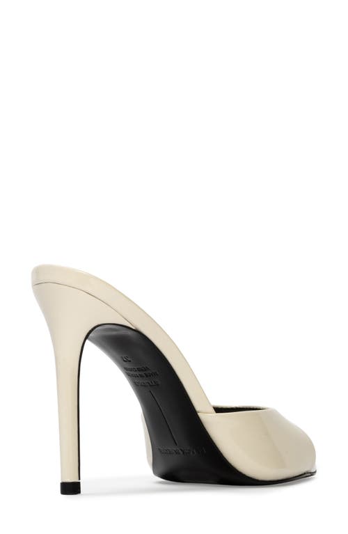 Black Suede Studio Bella Mule In Coconut