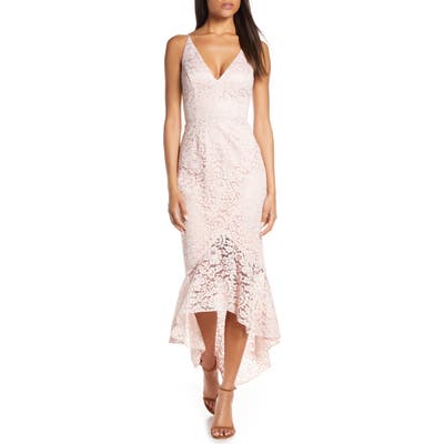 Eliza J Sleeveless V-Neck Midi Dress, Pink