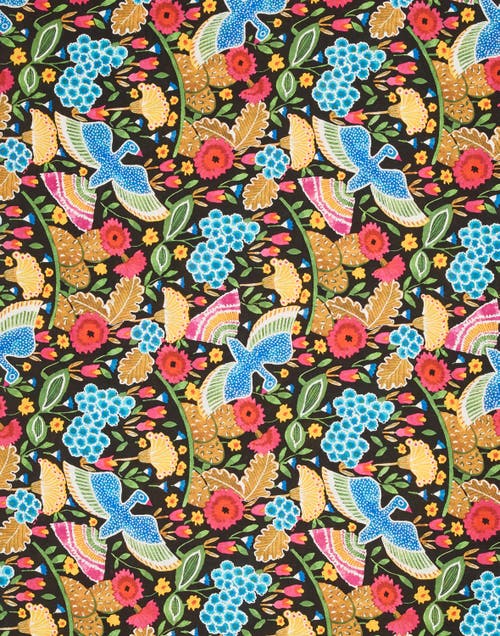 La Doublej Large Tablecloth (180x350) Colombo Black Multicolor In Colombo Black Multicolor
